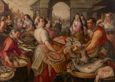 Vismarkt door Joachim Beuckelaer