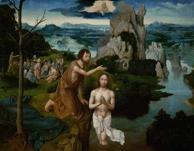 De doop van Christus door Joachim Patinir