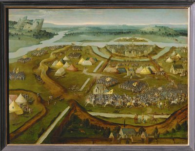 De slag om Pavia ... door Joachim Patinir