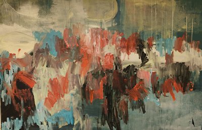 Dynamisch abstract landschap door Joackim Schou Dahle