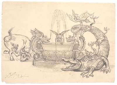 De strijd om de Drakenfontein door Joakim Frederik Skovgaard