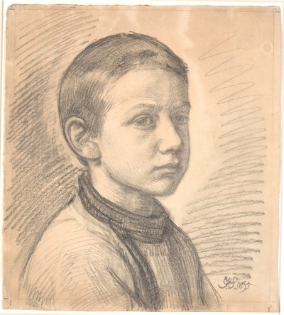 Portret van de schilder J.Th. Skovgaard als jongen door Joakim Frederik Skovgaard