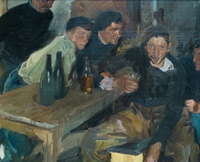 De dronkaard, Zarauz door Joaquin Sorolla y Bastida