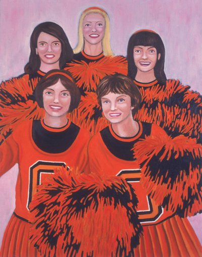 Oregon State cheerleaders door Joe Heaps Nelson