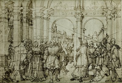 De geschiedenis van Lucretia door Joerg the Elder Breu