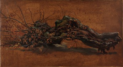 Studie van een knoestige tak door Johan Christian Dahl