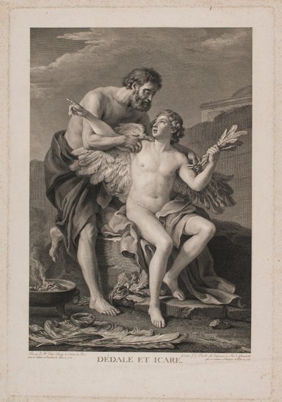 Dédale et Icare door Johan Georg Preisler