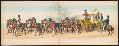 Maskerade van de Delftse studenten, 1857 (plaat 3) door Johan Hendrik Hoffmeister