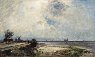 Nederlands Landschap door Johan Jongkind