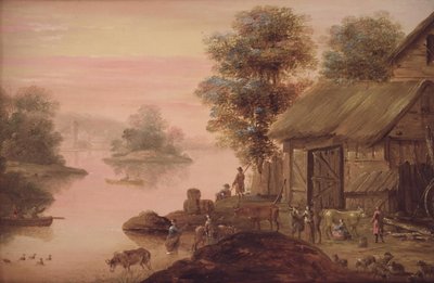 Landschap in Hollandse stijl door Johan Mandelberg