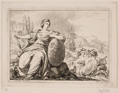 Vignet til P. H. Mallet: Histoire de Danemarc I, 1758 door Johan Martin Preisler