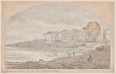 Bos van Asnæs, baai aan de Kalundborgfjord door Johan Thomas Lundbye