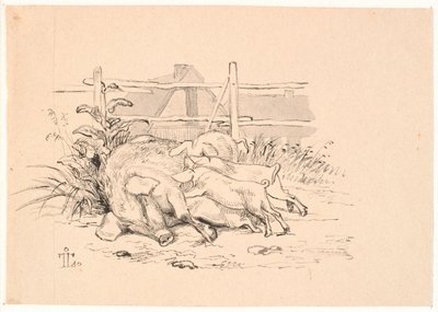 De Varkens door Johan Thomas Lundbye