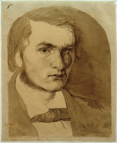 Zelfportret door Johan Thomas Lundbye