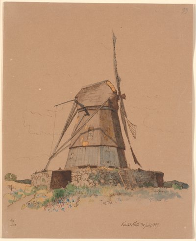 Vendet Molen bij Dortheaslyst door Johan Thomas Lundbye