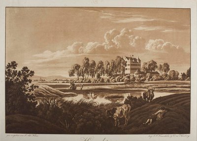 Gezicht op kasteel Hummelstein bij Neurenberg door Johann Adam Klein