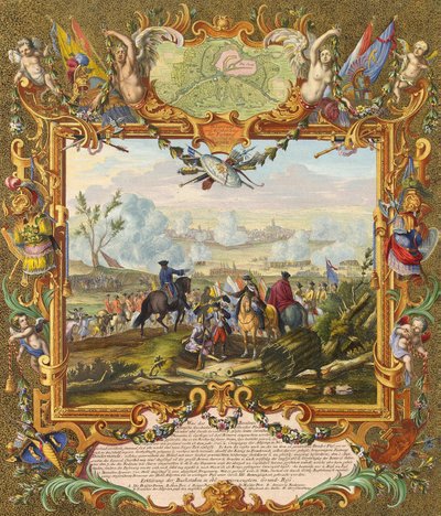 Verovering van het Fort van Audenarde door de Geallieerde Troepen in 1708, Begin 18e eeuw door Johann August Corvinus