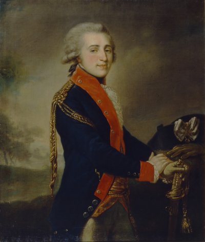 Portret van graaf Artemy Ivanovich Lazarev 1768-1791, 1790s door Johann Baptist von Lampi the Elder