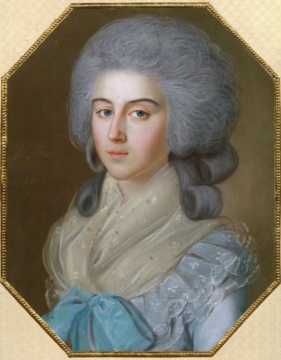 Portret van gravin Anna Alexandrovna Golitsyna door Johann Bardou