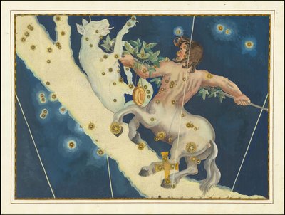 Lupus en Centaurus - Johann Bayer door Johann Bayer
