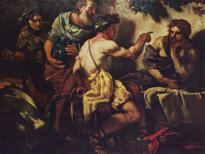 Jupiter en Mercurius bij Philemon en Baucis Jupiter en Mercurius bij Philemon en Baucis door Johann Carl Loth