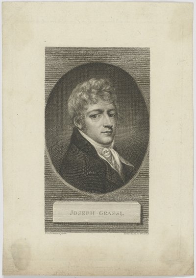 Portret van Josef Grassi 1757-1838, 1804 door Johann Christian Benjamin Gottschick