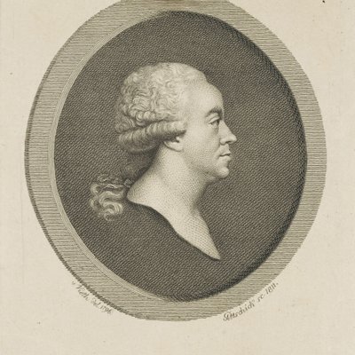Portret van de componist Joseph Schuster 1748-1812, 1811 door Johann Christian Benjamin Gottschick