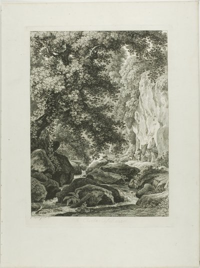A Civita Castellana, uit Malerisch Radierte Prospekte aus Italien door Johann Christian Reinhart