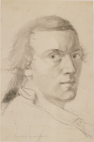 J C Reinhart Selfportrait 1786 door Johann Christian Reinhart