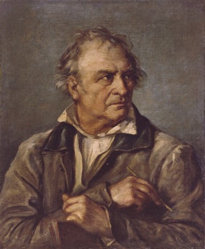 J C Reinhart door Eduard von Heuss kleur door Johann Christian Reinhart