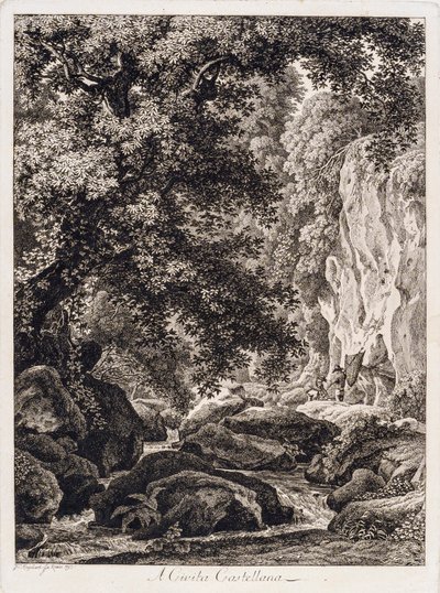 Johann Christian Reinhart A Civita Castellana 1793 door Johann Christian Reinhart