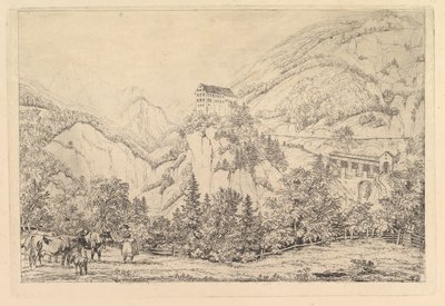 St. Georgsberg bij Schweiz in Tirol, naar Klein door Johann Christoph Erhard