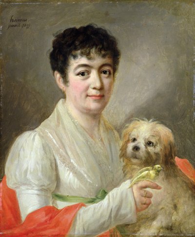Portret van een Onbekende Vrouw, 1809 door Johann Ernst Heinsius