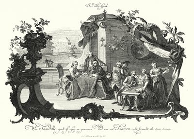 Bordspellen door Johann Esaias Nilson