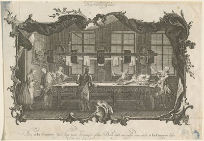 Het Biljartspel door Johann Esaias Nilson