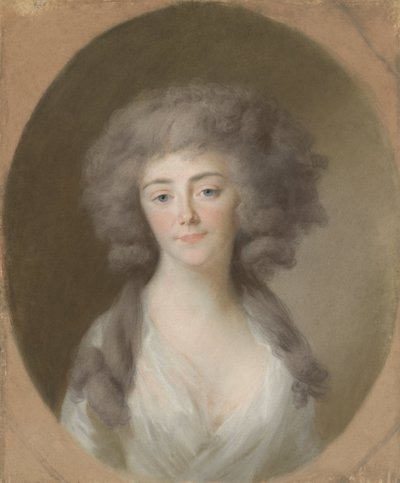 Louisa Isabella Alexandrina Augusta von Kirchberg (1772-1827), echtgenote van Frederik Willem, vorst van Nassau-Weilburg, en schoonzuster van Augusta Maria Carolina van Nassau-Weilburg door Johann Friedrich August Tischbein