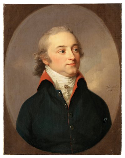 Portret van Friedrich Karl Ludwig, Hertog van Sleeswijk-Holstein-Sonderburg-Beck 1757-1816, 1800 door Johann Friedrich August Tischbein