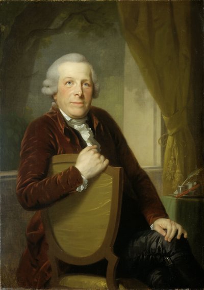 Portret van Johannes Lublink II, filosoof, schrijver en staatsman door Johann Friedrich August Tischbein