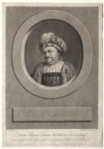 De Pers - Portret van Franz Wilhelm Kreuchauf door Johann Friedrich Bause