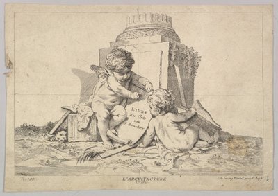 Architectuur, 18e eeuw door Johann Georg Hertel
