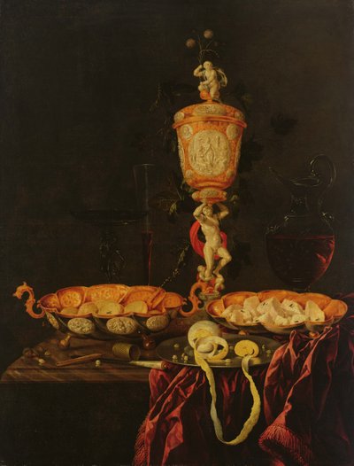 Stilleven met een kelk, 1676 door Johann Georg Hinz