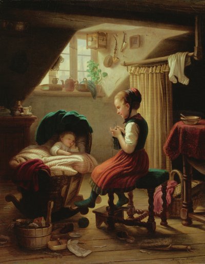 Zorg voor de kleintjes door Johann Georg Meyer von Bremen