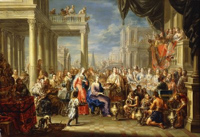 De bruiloft te Kana door Johann Georg Platzer