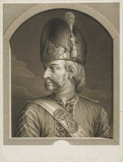 Sappeur van de Zwitserse Garde door Johann Georg Wille