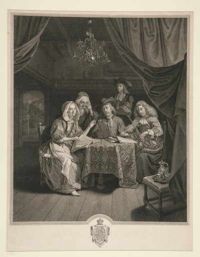 Het Familieconcert door Johann Georg Wille