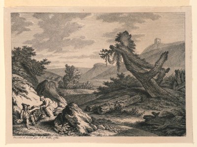 De Picknick door Johann Georg Wille