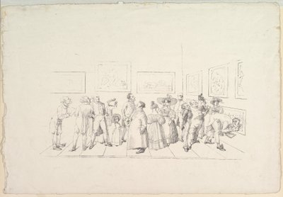 Het Publiek op een Tentoonstelling, 1831 door Johann Gottfried Schadow