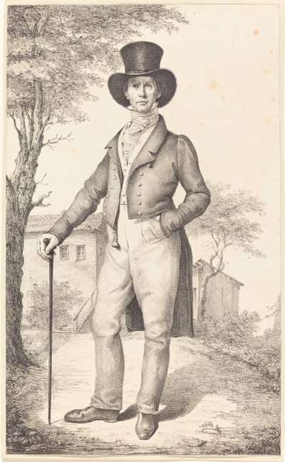 De Senior Overheidsauditor Rudolf Schadow (De Broer van de Kunstenaar) door Johann Gottfried Schadow