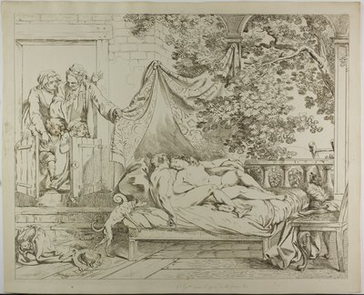 De geliefden door Johann Heinrich Ramberg
