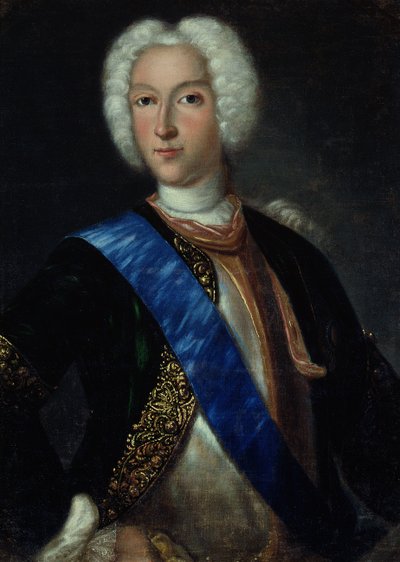 Portret van Tsaar Peter II (1715-1730) door Johann Heinrich Wedekind